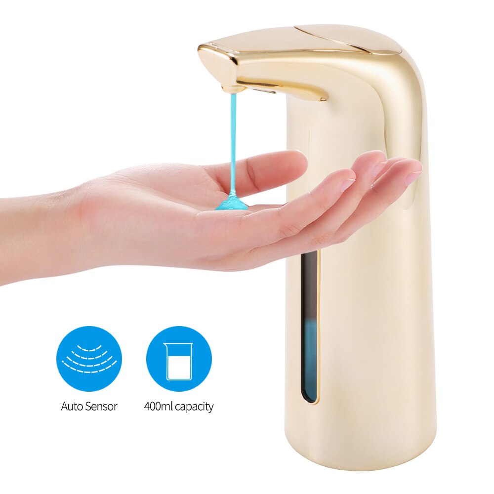 Automatic Foam Soap Dispenser Induction Liquid Hand Washing Machine Intelligent Foam Touchless Infrared Sensor: Golden