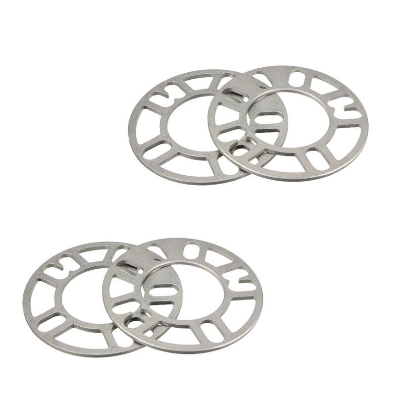 1X 5mm Aluminium ET Einstellscheiben Auto Spurverbreiterungen Radstand Dichtung Flansch