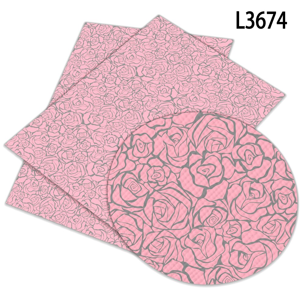 Tela sintética rosa de ante para mujer, Tela de cuero sintética rosa para el Día de San Valentín, Material de costura artesanal, 22x30cm: L3674