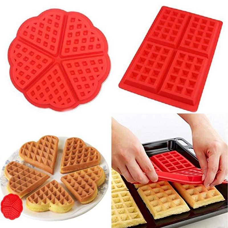 Wafelijzers voor kinderen siliconen cakevorm wafelvorm siliconen bakvormen set antiaanbak siliconen bakvorm set