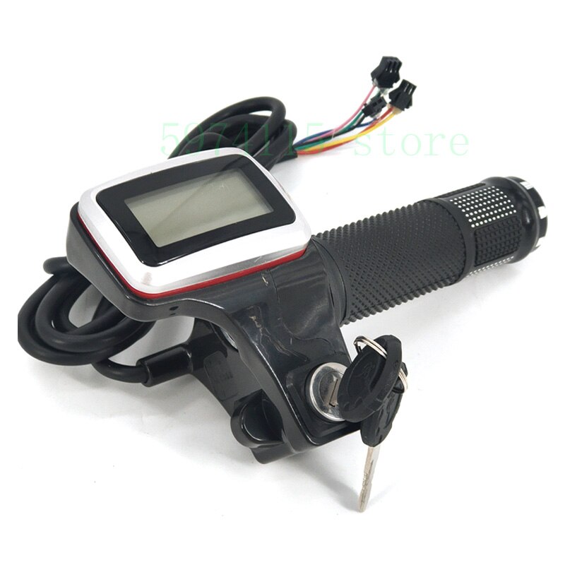 60v Throttle Knob Accelerator With Lcd Display, For Harley Electric Scooter / Electric Bicycle