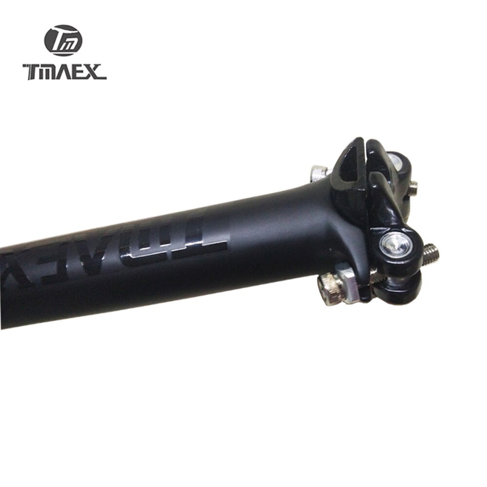 TMAEX Zwart Matte Mountain & Road Full Carbon Fibre Fiets zadelpen carbon fiets zadelpen MTB fietsonderdelen 27.2/30.8 /31.6*350/400mm