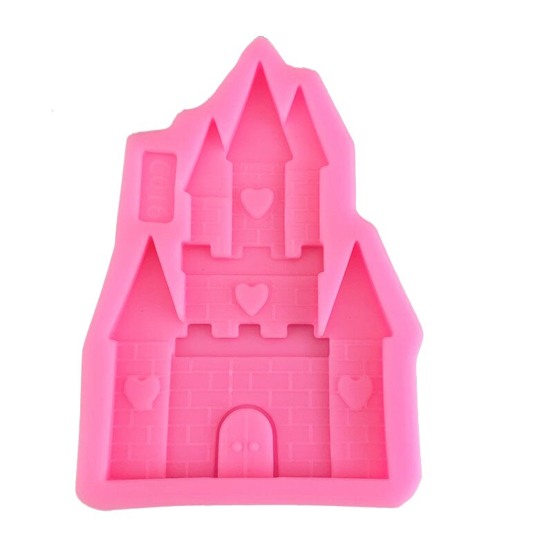Prinsesse slot fondant chokolade silikone form kage dekoreret slots hus gips form