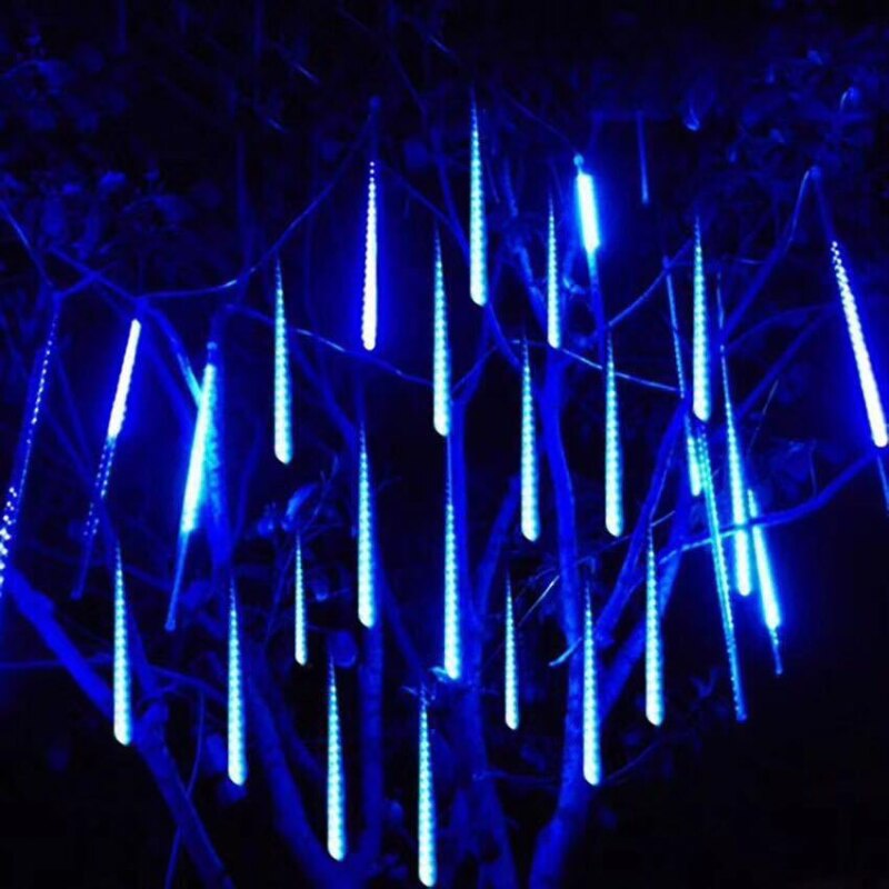 8 Tubes LED Meteor Shower Strip Light Outdoor Waterproof Fairy Lights for Garden Street Garlands Christmas Decorations