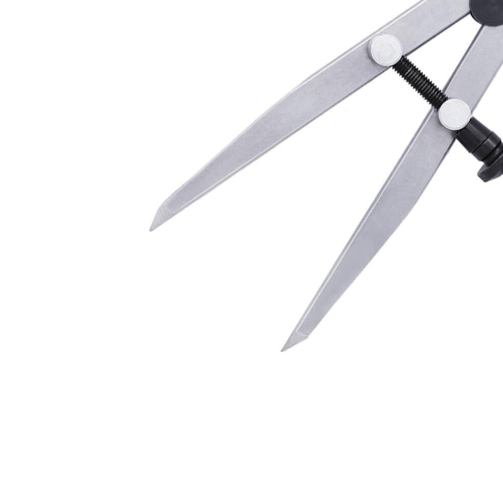 Adjustable Lockable Carbon steel Scriber Divider Wheel Compass Leather Stitch Hole Distance Measure Compass Leather Divider Tool