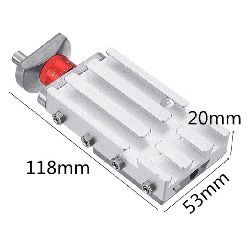 32mm Metal Cross Slide Longitudinal Slide Block Z008M for Mini Lathe Feeding Relieving Axis Y/Z Metal Slide