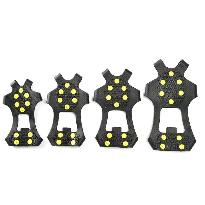 10 Studs Anti-Skid Snow Ice Climbing Shoe Spikes Grips Crampons Cleats Overshoes crampons spike shoes crampon