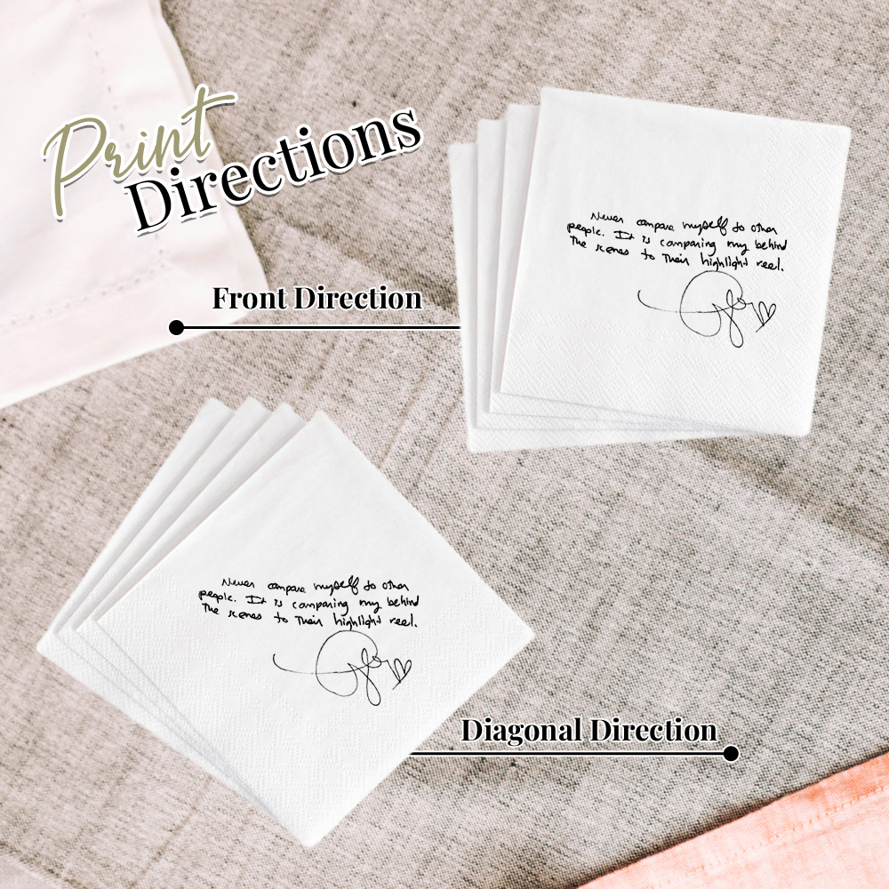Personalisierte Hochzeits-Papierservietten, 50–500 Stück, individuell bedruckte Servietten mit Monogramm-Motiv für Cocktailparty, Jahrestag, Weihnachtsdekoration