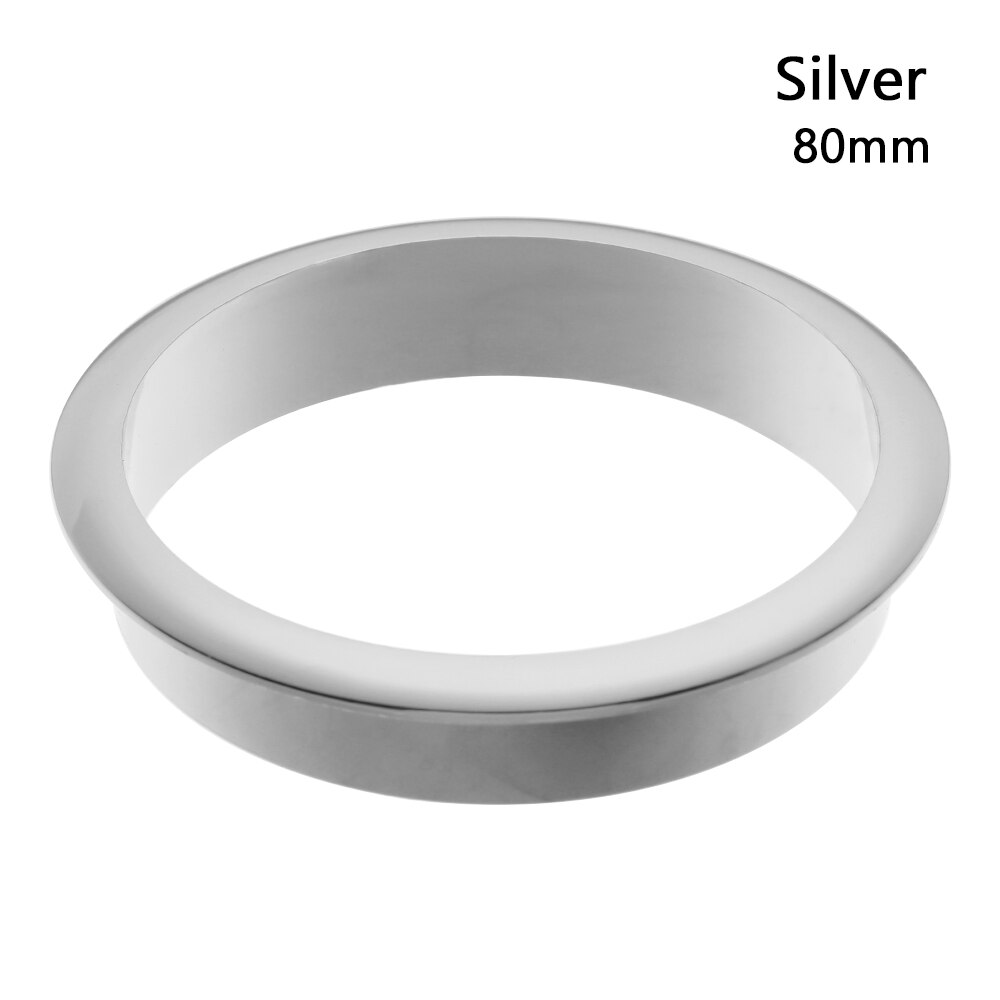 Round Organizer Hardware Cable Clamp Office Computer Grommet Wire Hole Cover Line Box Desk Table Cable Fastener: silver-80mm