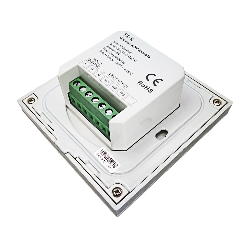 Led Strip Dimmer Wall Mount Manual Knob Panel Dimming Controller 12V-24V Dimmable Single Color String Dim Switch