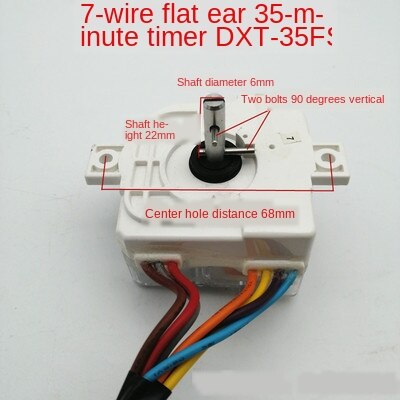 Applicable midea Little Swan Semi-automatic Washing Machine Timer Double-tube Washing Machine Accessories DXT15 DXT35: Purple 