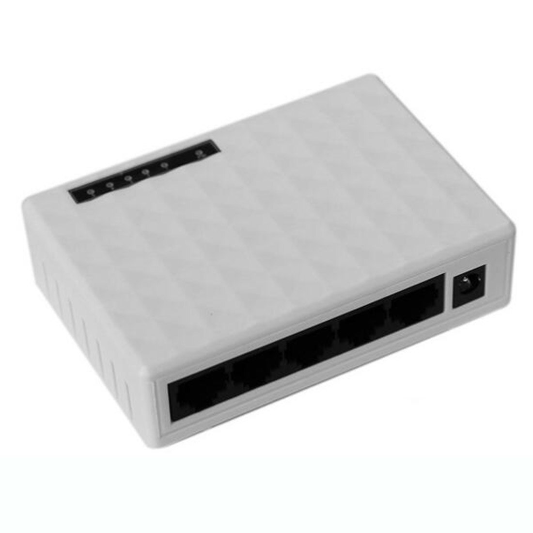 NOYOKERE Mini 5 Hafen 10/100Mbps Basis Gigabit Schalter Hub RJ45 LAN Ethernet Schnelle Schreibtisch Netzwerk schalter Schwarz/Weiß