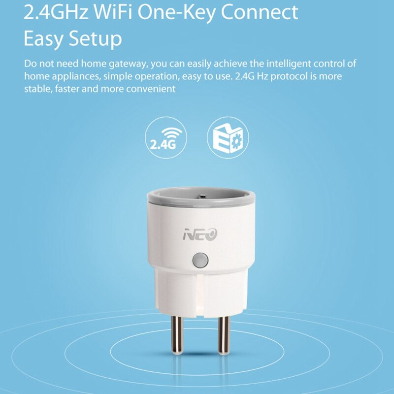 4Pcs Smart Plug Wifi Schakelaar Mini Stopcontact Timing Functie Afstandsbediening Werk Met Alexa Google Home Ifttt Eu plug