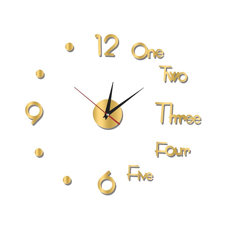 1 sztuk Diy 3D akrylowe nowoczesny projekt kwarcowy duże zegary ścienne lustro mechanizm naklejki Dom Lving dekoracja pokoju igły: small3