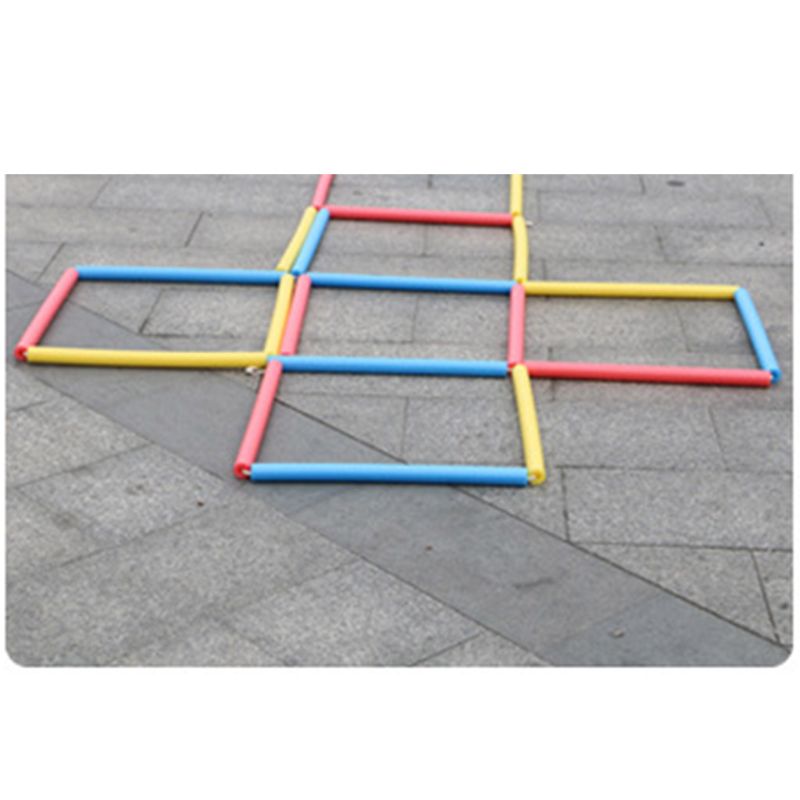 Kindergarten Sport Springen Gitter Hopscotch Spiel Spielzeug kinder Gefühl Zug 124D