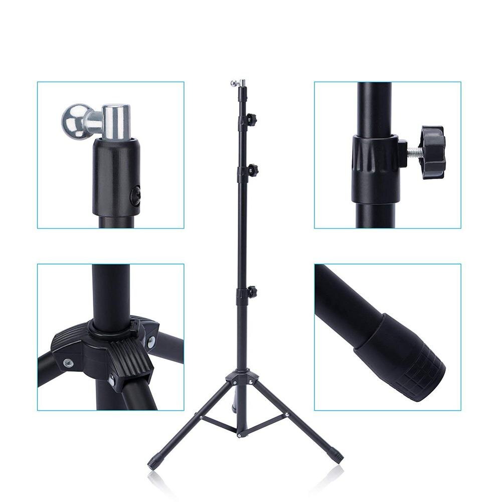 Foldable Adjustable 360 Rotating Stand Tripod Mount for iPad Tablets Phone With phone Holder for iPad Tripod Stand r15