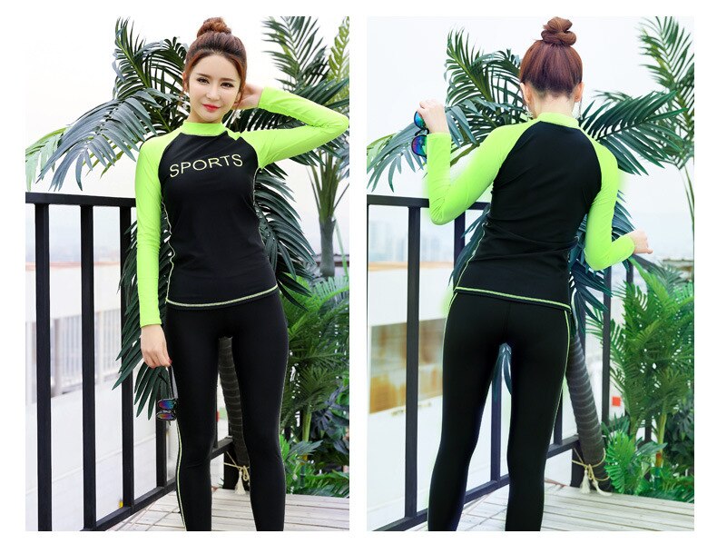 Women's Wetsuit - Full Body Long Sleeve - Sun Protection - Surfing Snorkeling Suit