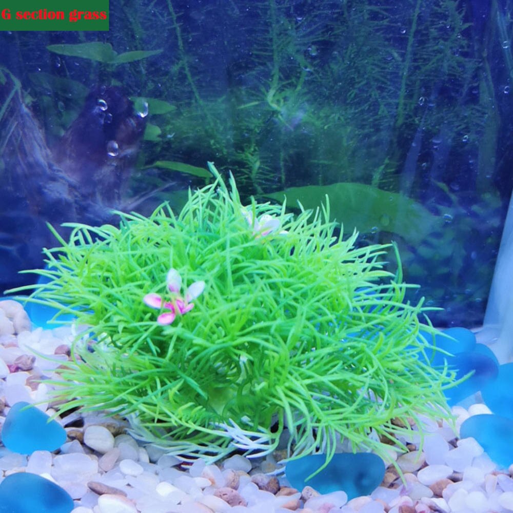 Plante aquatique sous-marine violette et verte, décor d&#39;aquarium pour la maison, Simulation d&#39;aménagement paysager, accessoires pour animaux de compagnie: 7