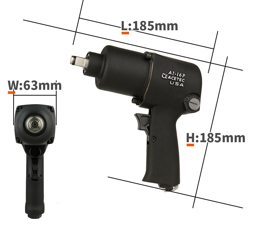 1/2 inch Twin Hammer Air Impact Wrench Pneumatic Tools