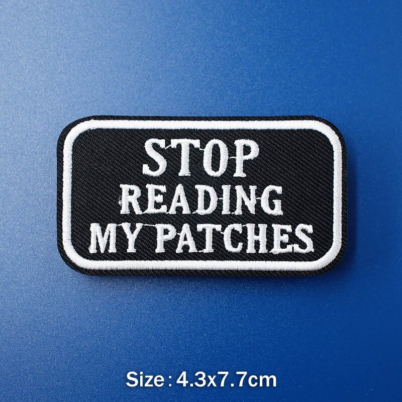 Nope Route 69 Diy Borduurwerk Badge Applique Kleren Strijken Kleding Naaien Levert Decoratieve Badges Ufo Oops: 8