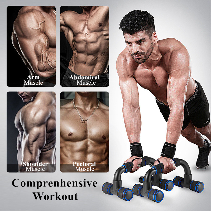 Par de soportes para flexiones, equipos de fitness con asa, soportes para entrenamiento muscular y deportes, soporte para flexiones