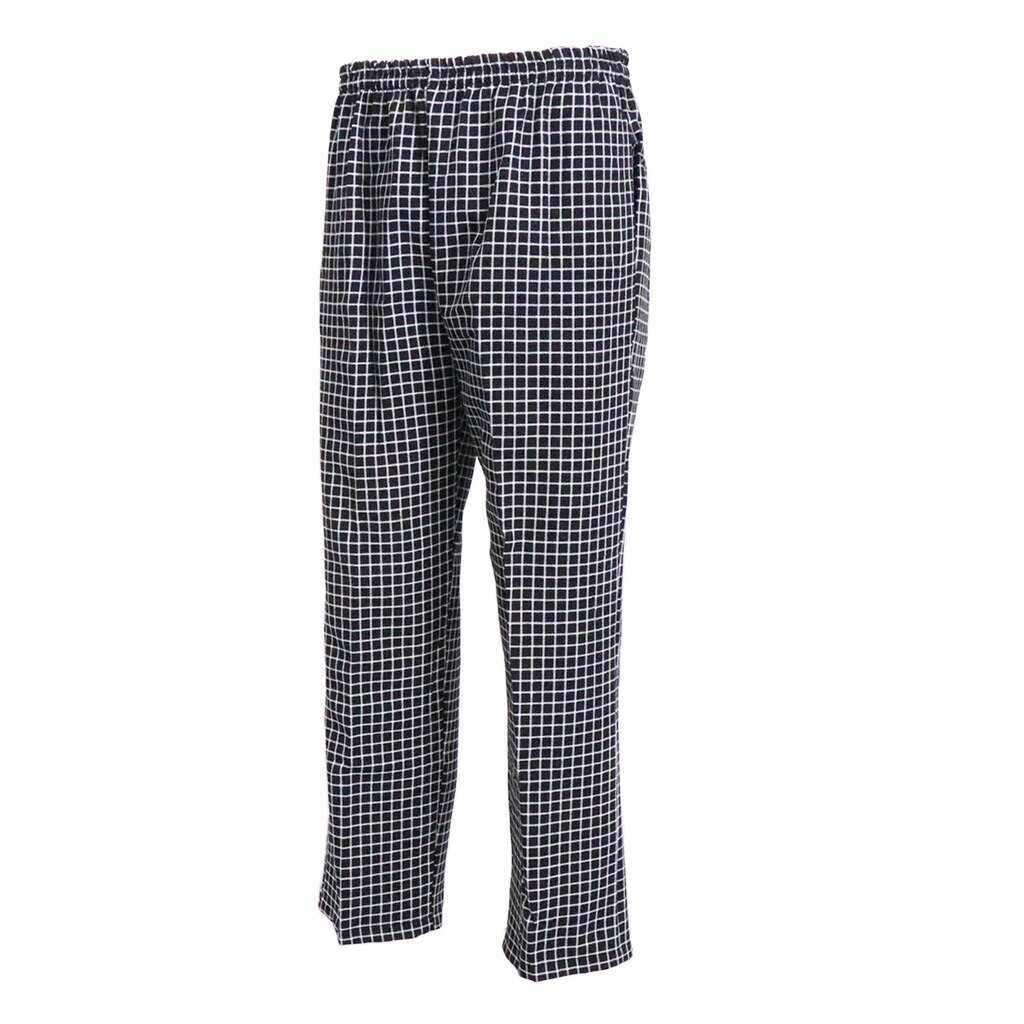 Chef Pants Hotel Working Pants Waiter Overalls Uniforms Pants Cooking Pants: TypeL Black Check