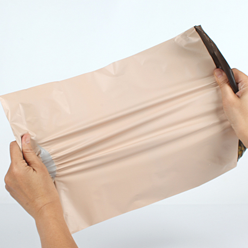 INPLUSTOP 50 Stück abbaubare Aprikosen-Versandtaschen, Paketumschläge, selbstklebende Poly-Kurier-Verpackungsbeutel, Paket-Aufbewahrungsorganisator
