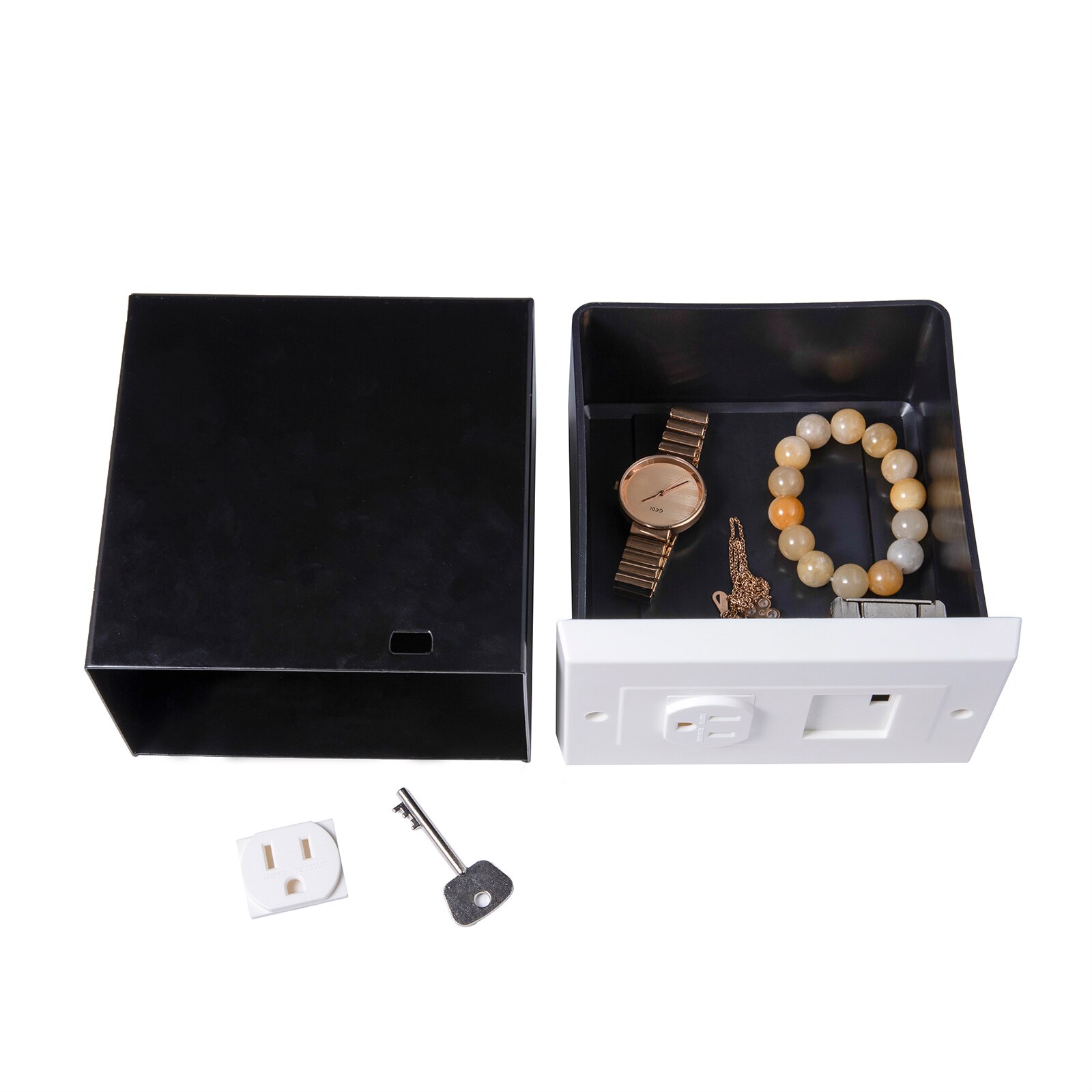 Imitation Double US Plug American Standard Socket Wall Safe Security Secret Hidden Stash Box