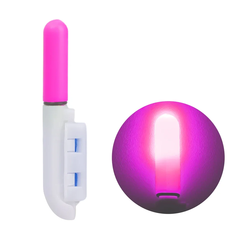 Bâton lumineux LED électronique pour la pêche de nuit, 1 à 5 pièces, flotteur étanche pour pêche de roche, batterie gonflable: 0.5 # / Rouge