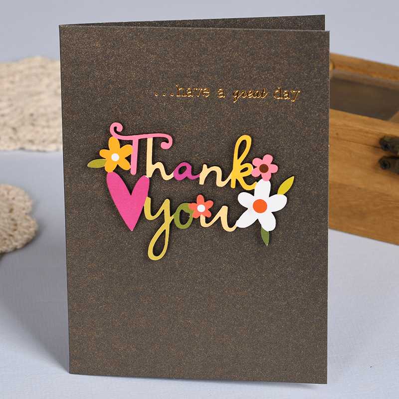 2 teile/paket Jahrgang Holzschnitzerei Mini Segen danke Grußkarten Hochzeit Karten 3D Hochzeit Einladungen Geburtstag Karten