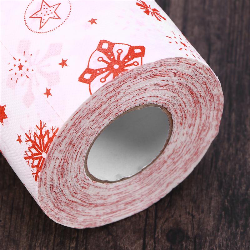 rollo de papel higiénico para baño en casa rollo de papel higiénico de rollo de papel Feliz Navidad para mesa sala de estar Baño