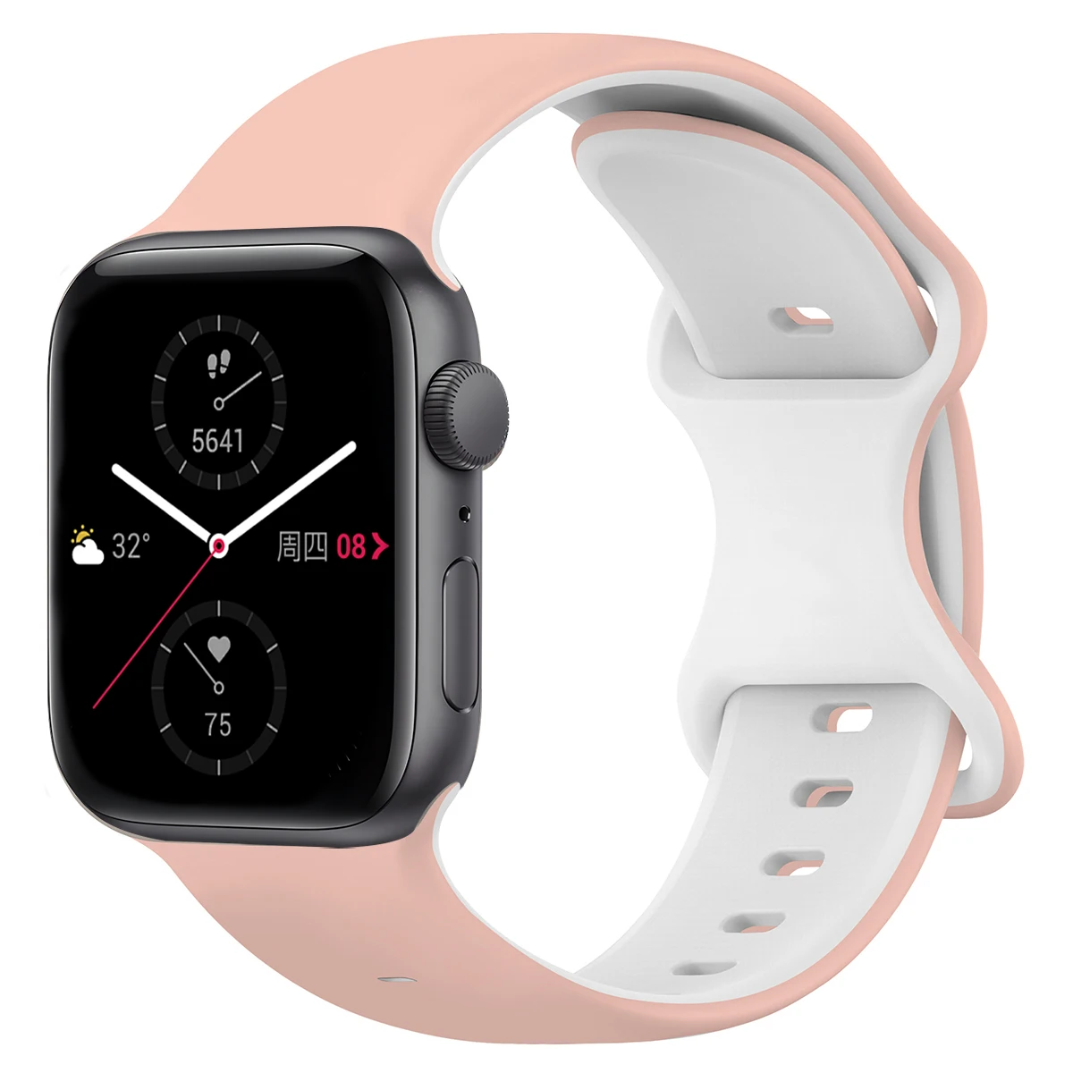 Tofarget sportssilikonrem til apple watch ultra 2 49mm 46mm 45mm 44mm 42mm rem til iwatch series 10 9 8 7 6 5 4 klokkerem