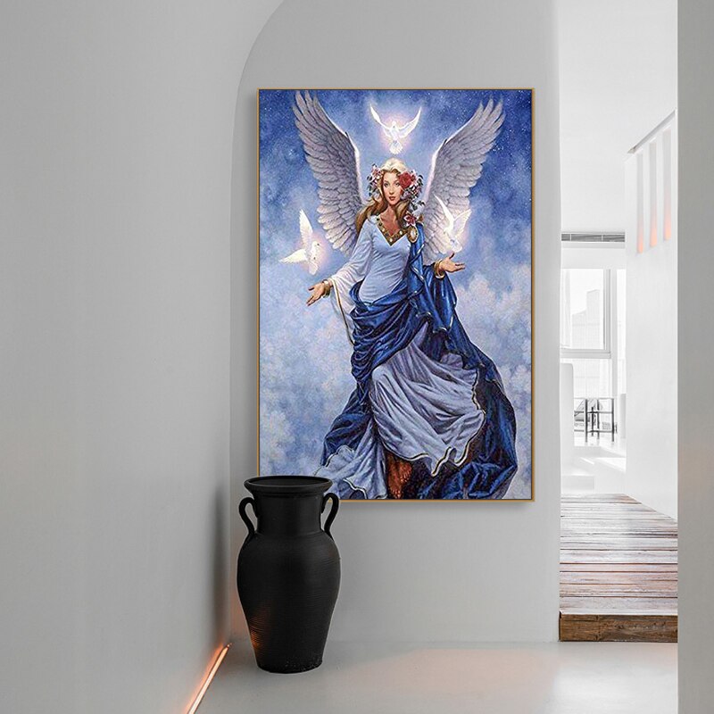 painting by numbers art paint by number Fantasy beautiful wisdom moon goddess home corridor decorative painting