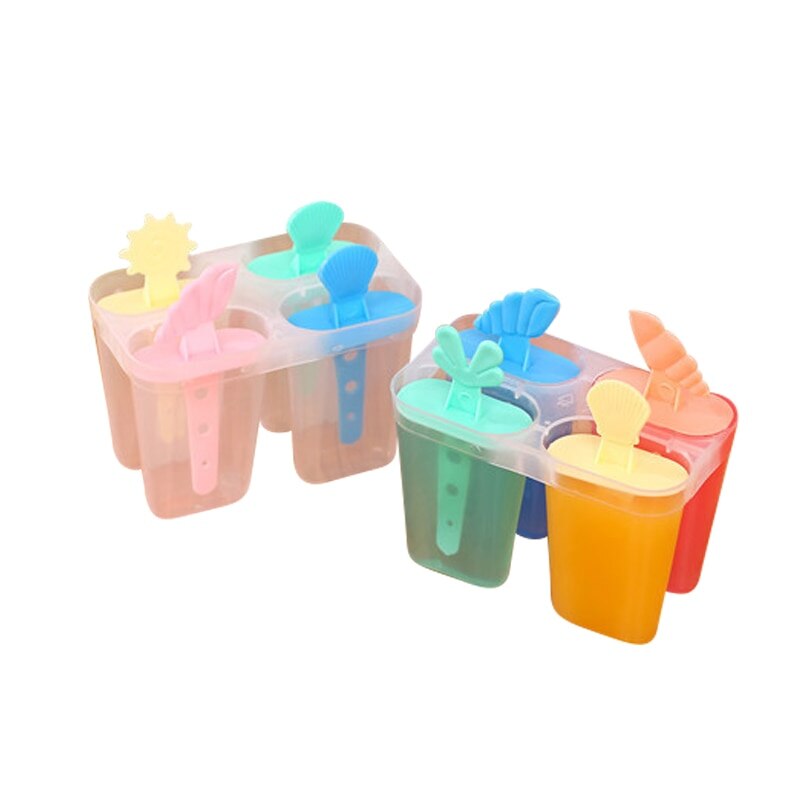 Ice Cream Mold Reusable Popsicle Mold With Sticks Kids Ice Cube Diy Tools Cell Lolly Mould Summer Gadget: B