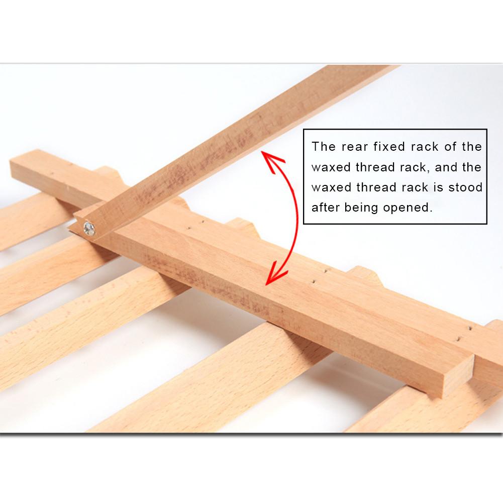 Hardwood Threaded Rack 46 Spools Foldable With Wall Hanging Hardware Sewing Tools Embroidery Thread Mini Cone Bracket