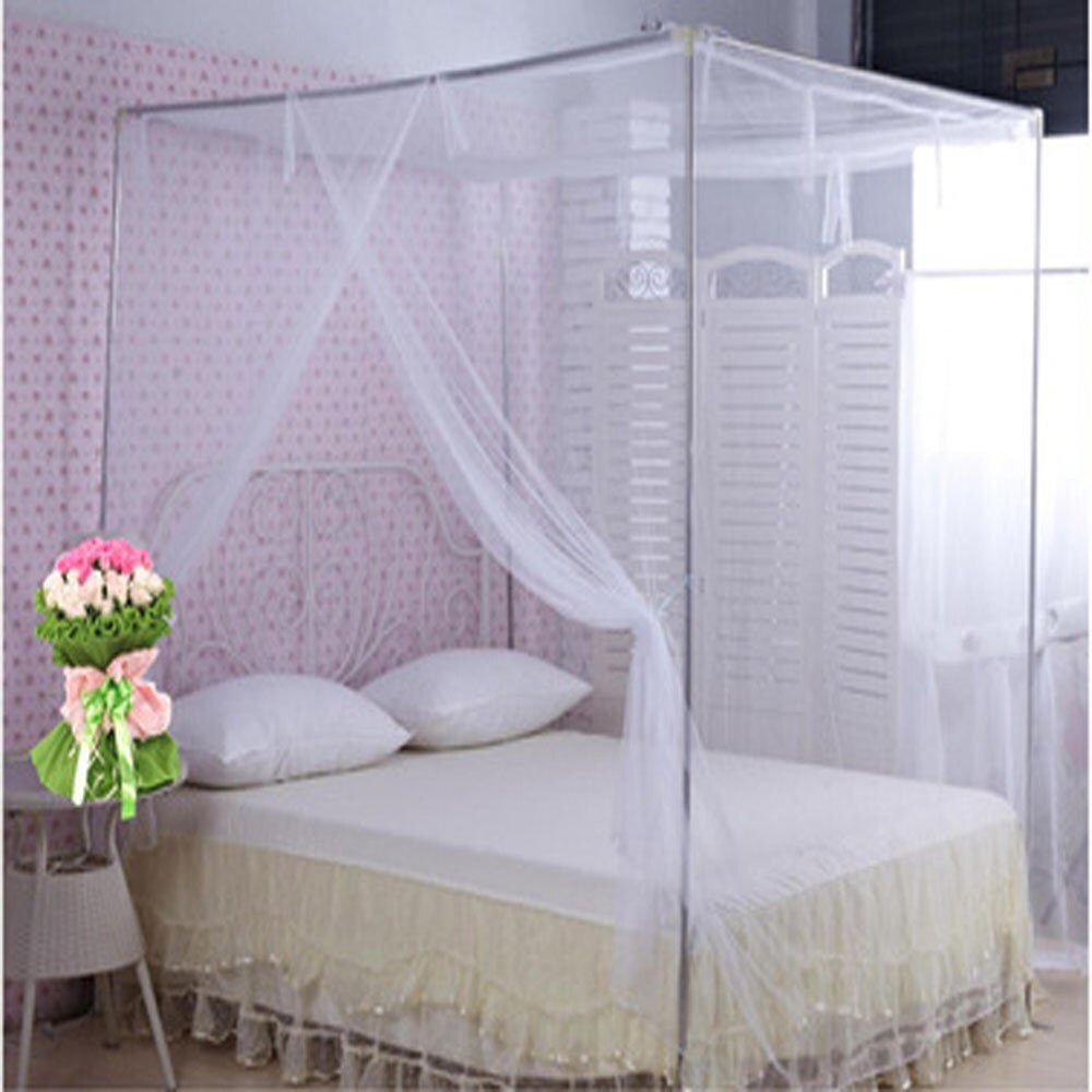 Fast ! 150x200cm Rectangle Mosquito net bed Polyester Student Sleeping Curtain Bed Canopy Net Full Queen King Size Net