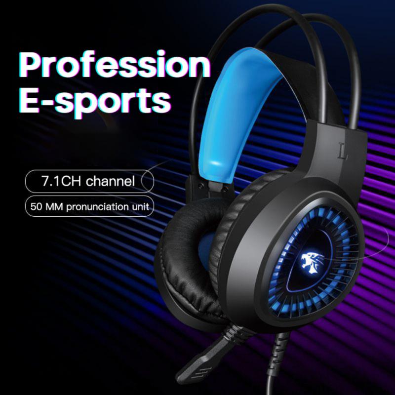 Virtual 7.1 Surround Sound Gaming Headset Led USB/3.5mm Wired Headphone With Mic Volume Control For Xbox PC Gamer