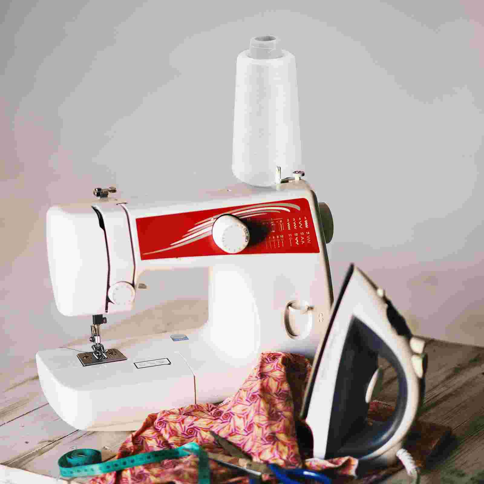 Bleached 3000 Yards Polyester Sewing Thread for Sewing Machine (White)