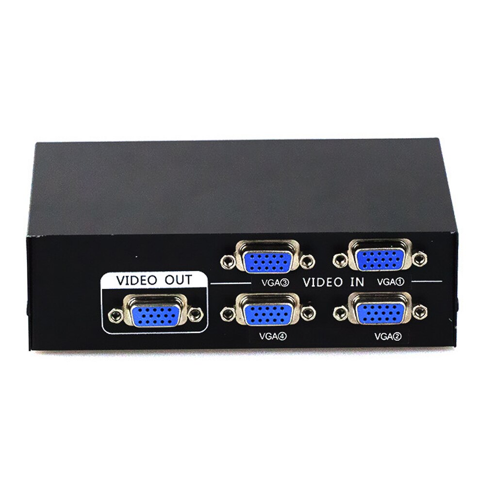 2/4 In 1 Out VGA Signal Switcher Box Computer Laptop Desktop Monitor Video Converter 1080P VGA Switch: NO.1