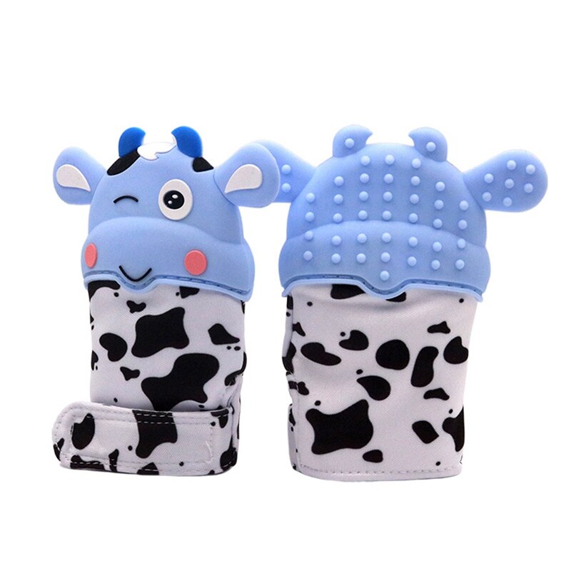 2pz Del bambino anti-Morso Mastica Del bambino Del silicone Molari Guanti gel Dentizione Del bambino Guanto, Guanto Massaggiagengive infantile Giocattoli