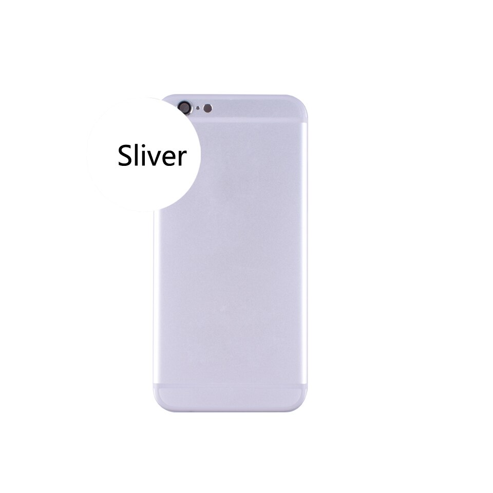 Originele Voor iphone 6 coque Batterij Cover Deur Behuizing coque Voor Apple iphone 6 shell Chassis Midden Frame body achter case: Sliver-USA Version