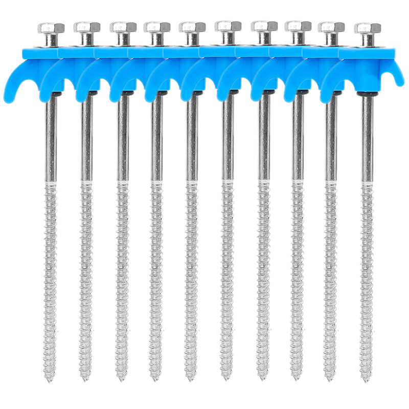 10/2 Stuks Metalen Tent Spikes Camping Haringen Boor In Grond Ankers Zware Spiraal Schroef Met Hex Socket Stakes camping Stakes: Army Green