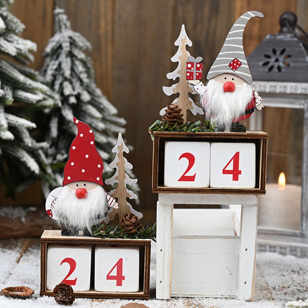 Joulukalenteri kangas adventtilaskenta santa claus kalenteri christmas decor