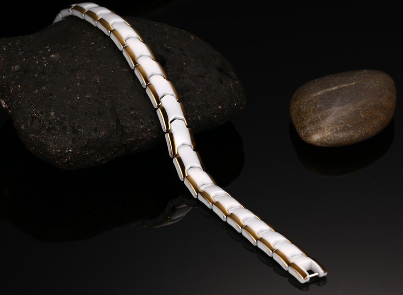 Gorgor Trendy Klassieke Keramische Armband Met Zwarte Steen En Gouden Rand Armbanden Voor Voor Elegante Vrouwen Sieraden CBRM-001