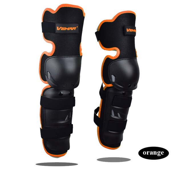 Motorfiets Beschermende Kneepad Motorfiets Kniebeschermers Volwassen Mannen Joelheira Moto Motocross Bescherming Kniebeschermers Ondersteuning Pp Shell Mtb: Oranje