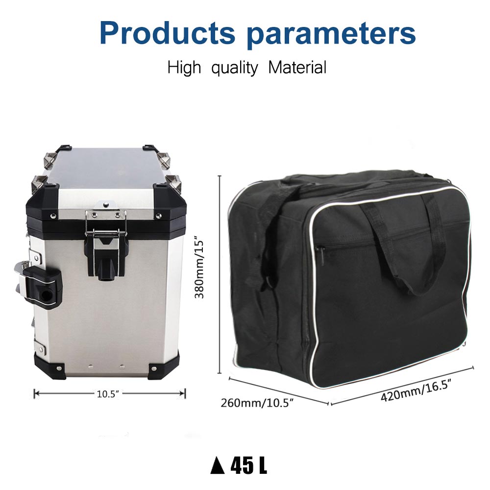 Bolsas de equipaje para motocicletas BMW, mochilas para moto BMW, con ajuste de caja superior y material textil grueso resistente al agua , serie R1200GS R 1200 GS Adv: 45L side box bag