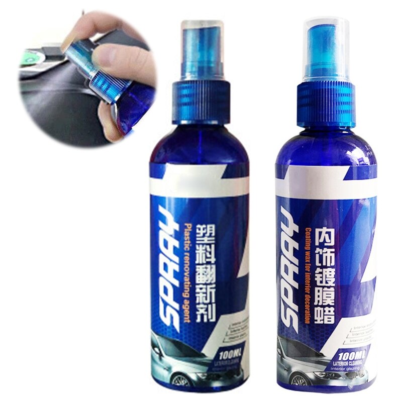 Automotive Plastic Parts Refurbishment Agent / Interior Coating Wax Anti Scratch Hydrophobic Polish Nano Coating Agent