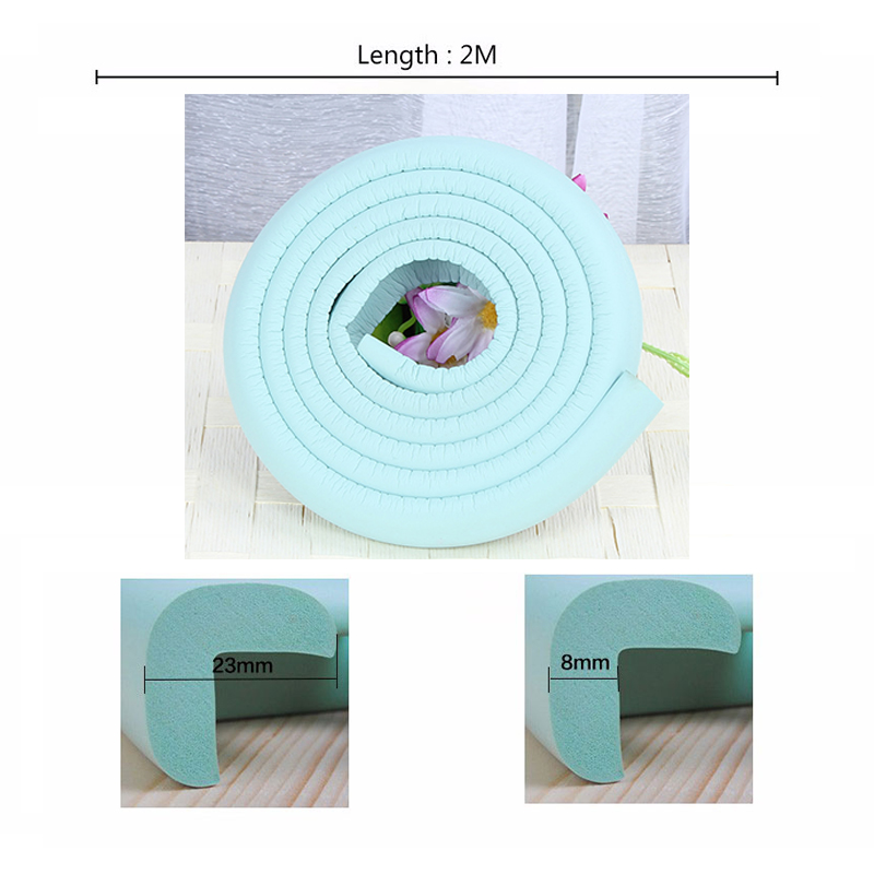 2M Baby Safety Table Desk Edge Guard Strip Home Cushion Guards Glass Edge Safe Protection Children Bar Corner Strip Soft Thicken