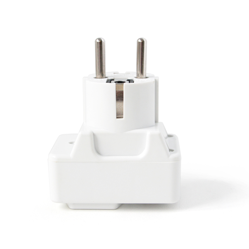 1 PC Universal UK US AU to EU AC Power Socket Plug Travel 250V 6A Electrical Charger Adapter Converter With Switch