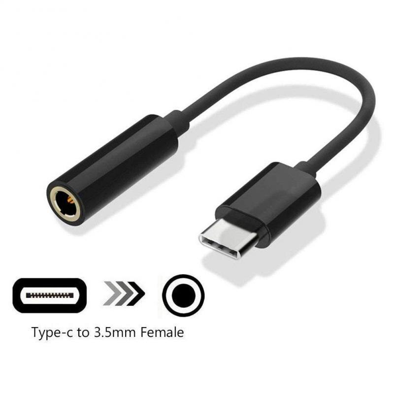 2 stylesUSB Typ C zu 3,5mm Kopfhörer Kopfhörer Kabel Adapter USB-C zu 3,5mm Jack Aux Kabel für Samsun xiaomi Huawei